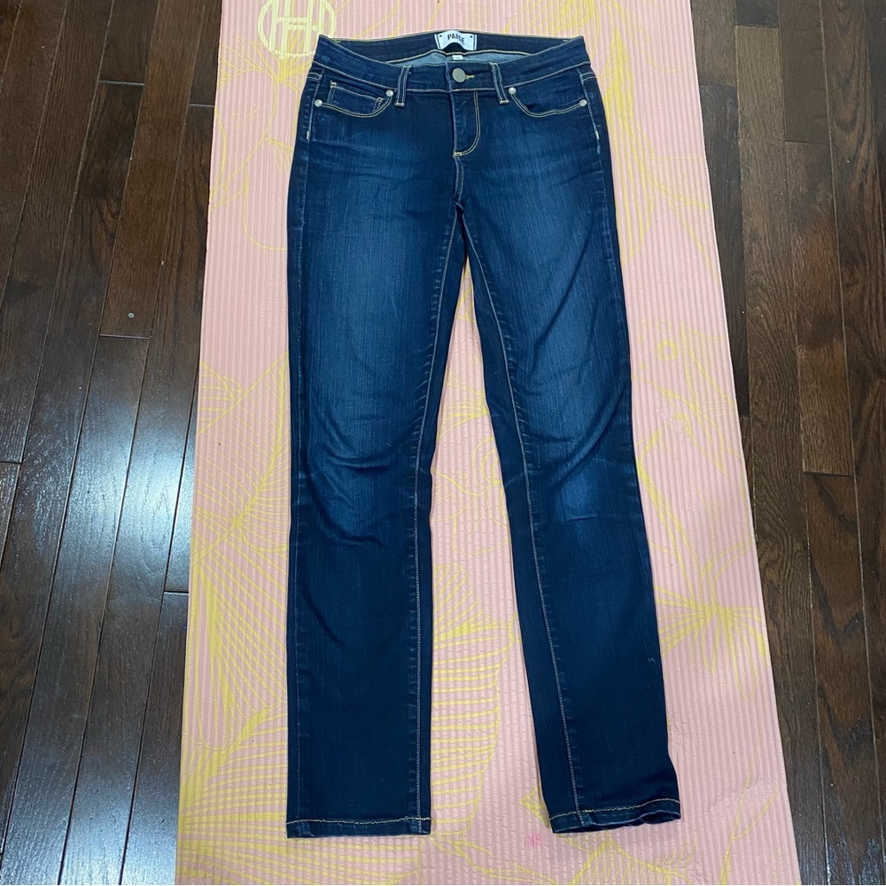 PAIGE Dark Blue Skinny Jeans